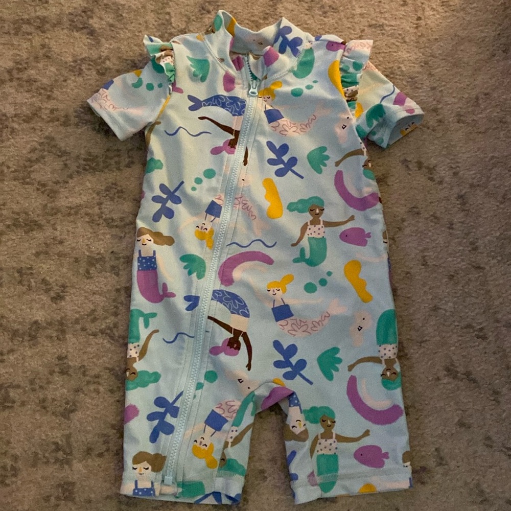 Mermaid one piece swim suit